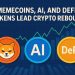 Memecoins, AI, and DeFi Tokens Lead Crypto Rebound