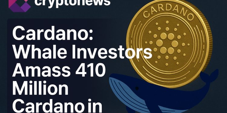 ADA Price Tests Key Resistance: Whale Investors Amass 410 Million Cardano in April