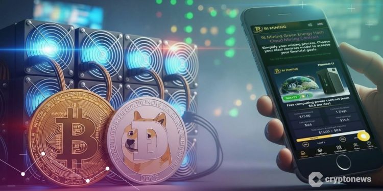 RI Mining Launches New Mobile Cloud Mining App: Mine BTC and DOGE Anytime, Anywhere