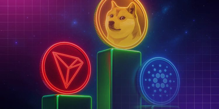 Dogecoin Price Prediction 2025 — Can DOGE Hit $1 as TRON and Cardano See Whale Activity Rise?