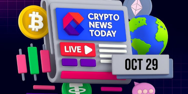 [LIVE] Crypto News Today: Latest Updates for Oct. 29, 2025 – Crypto Market Turns Red; OG Whale Loads Up on Ethereum Shorts