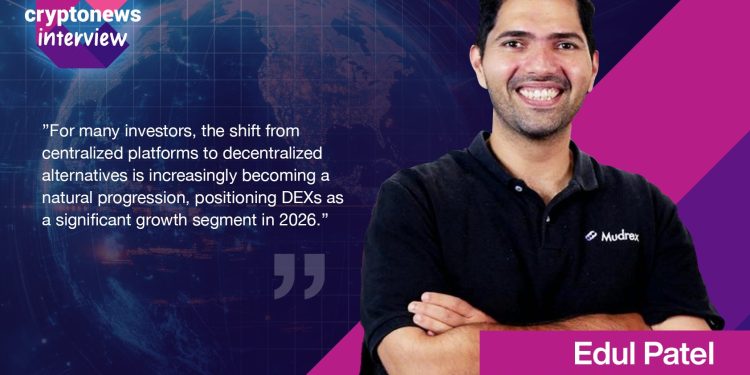 Stablecoins, RWAs and AI to Drive Crypto Growth in 2026: Mudrex CEO Edul Patel