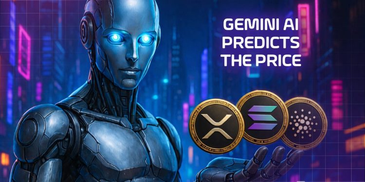 Google’s Gemini AI Predicts the Price of XRP, Solana and Cardano By the End of 2026